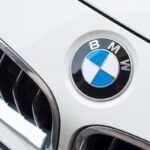 Mulhouse - France - 3 April 2018 - closeup of BMW Logo on white car, BMW is a german brand multinational company which currently produces automotive Mulhouse - France - 3 April 2018 - closeup of BMW Logo on white car, BMW is a german brand multinational company which currently produces automotive