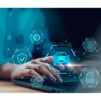 insurance agent working on laptop using digital car insurance interface